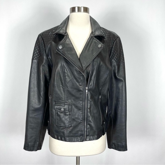 Tommy Hilfiger faux leather jacket - Picture 1 of 6